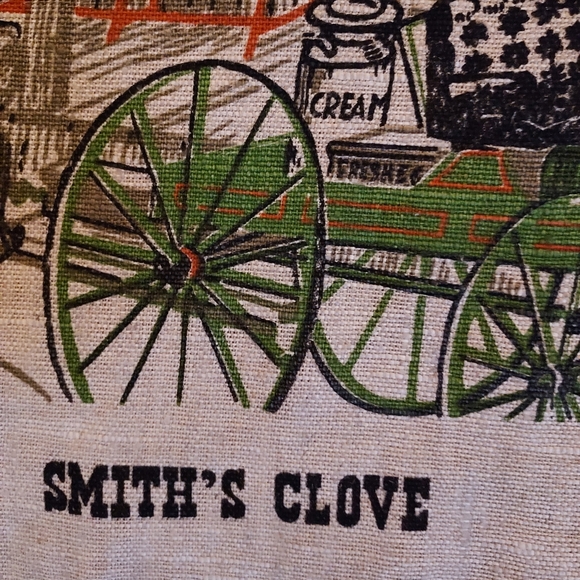 Smiths Clove Pure Linen Kitchen Tea Towel Country Store 16x30 Inches - Picture 9 of 9